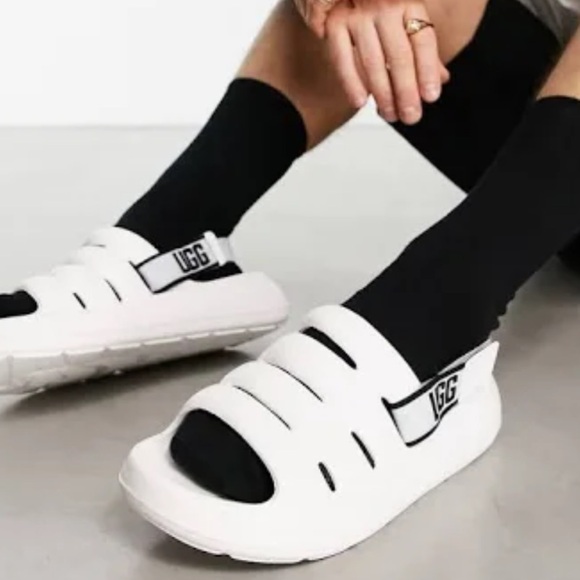 UGG Sport Yeah Logo Slingback Slides - Picture 2 of 4